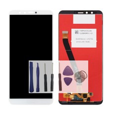 Ecran Lcd + Vitre Tactile - Huawei Y9 2018 FLA-AL10, FLA-AL00, FLA-LX1, FLA-LX2, FLA-LX3, LDN-AL00, FLA-AL20, FLA-TL10 Blanc