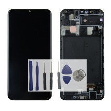 Ecran Lcd vitre avec châssis tactile Samsung Galaxy A20, Sm-a205fn/Ds, A205g, A205m Noir