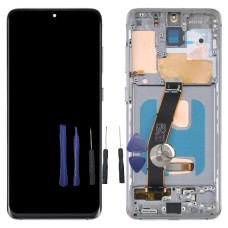 Ecran LCD pour Samsung Galaxy S20 4G, SM-G980F, SM-G980F/DS Avec Châssis noir( ne prenant pas en charge l'identification des empreintes digitales)