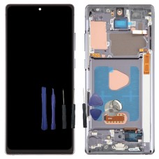 Oled Ecran + Chassis Samsung Galaxy Note 20 4G, SM-N980F, SM-N980F/DS argent