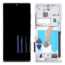 Oled Ecran + Chassis Samsung Galaxy S22 Ultra 5G, SM-S908B, SM-S908B argent