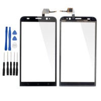 Asus Zenfone 2 ZE551ML Z00AD Z00ADB Z00ADA Display Scheibe Touchscreen Digitizer Glass Ersatz für Schwarz