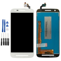 Weiß Display LCD Komplett Einheit Für Motorola Moto XT1700 E3 Power XT1706