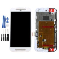 Weiß Motorola Moto G2 XT1063 XT1068 XT1069 LCD Display Touchscreen Rahmen