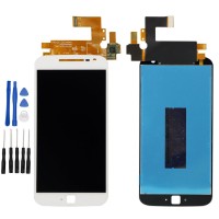Weiß Display LCD Komplett Einheit Für Motorola Moto G4 Plus Xt1644 Xt1640 Xt1641