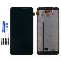 Schwarz Nokia Microsoft Lumia 640XL LCD Display Touchscreen Rahmen