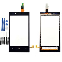 Nokia Microsoft Lumia 720 Display Scheibe Touchscreen Digitizer Glass Ersatz für Schwarz