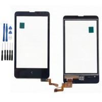 Nokia X Display Scheibe Touchscreen Digitizer Glass Ersatz für Schwarz