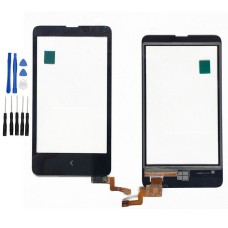 Nokia X Display Scheibe Touchscreen Digitizer Glass Ersatz für Schwarz