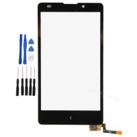 Nokia XL Display Scheibe Touchscreen Digitizer Glass Ersatz für Schwarz