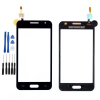 Samsung Galaxy Core 2 SM-G355H G355 Display Scheibe Touchscreen Digitizer Glass Ersatz für Schwarz