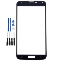 Samsung Galaxy S5 G900F G900A G900M Frontglas Display Ersatzglas Glas für Schwarz