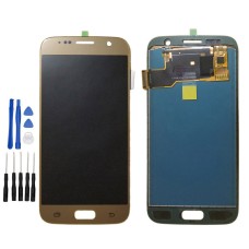 Gold Samsung Galaxy S7 G930 G930F G930V G930A G930T G930P Display Bildschirm Reparatur Glas