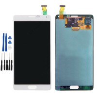 Weiß Display LCD Komplett Einheit Für Samsung Galaxy Note 4 N9100 N910F N910