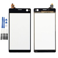 Sony Xperia C4 E5303 E5306 E5333 Display Scheibe Touchscreen Digitizer Glass Ersatz für Schwarz