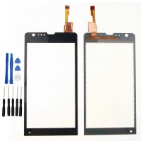 Sony Xperia M35 M35h M35i C5302 C5303 Display Scheibe Touchscreen Digitizer Glass Ersatz für Schwarz