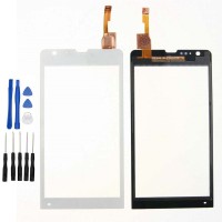 Sony Xperia M35 M35h M35i C5302 C5303 Display Scheibe Touchscreen Digitizer Glass Ersatz für Weiß