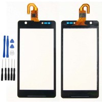 Sony Xperia M36h M36 C5502 C5503 Display Scheibe Touchscreen Digitizer Glass Ersatz für Schwarz