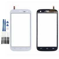 Wiko Darknight Display Scheibe Touchscreen Digitizer Glass Ersatz für Weiß