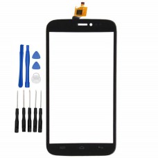 Wiko Darkside Display Scheibe Touchscreen Digitizer Glass Ersatz für Schwarz