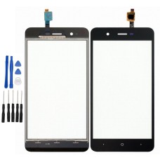 Wiko Harry Display Scheibe Touchscreen Digitizer Glass Ersatz für Schwarz