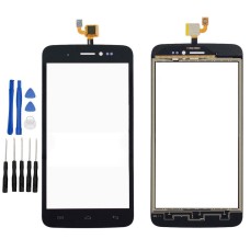 wiko lenny Display Scheibe Touchscreen Digitizer Glass Ersatz für Schwarz