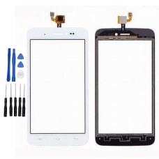 wiko lenny Display Scheibe Touchscreen Digitizer Glass Ersatz für Weiß