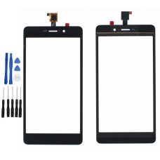 Wiko Silde 2 Display Scheibe Touchscreen Digitizer Glass Ersatz für Schwarz