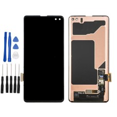 Black Samsung Galaxy S10+ SM-G975F, SM-G975U, SM-G975W, SM-G975U1, SM-G9750, SM-G975N, SM-G975X Original screen Replacement
