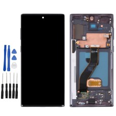Black Samsung Galaxy Note 10 5G SM-N971U, SM-N971N Screen Replacement with frame (No Fingerprint Identification)