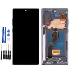 Black Samsung Galaxy Note 10+ SM-N975F, SM-N975U, SM-N9750, SM-N975X, SCV45 Screen Replacement with frame