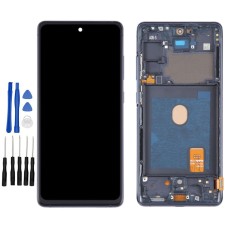 Black Samsung Galaxy S20 FE, S20 FE 5G, SM-G780F, SM-G781B, SM-G781U Screen Replacement with frame (No Fingerprint Identification)