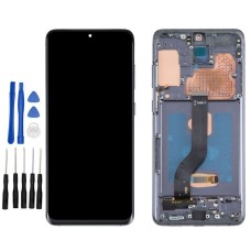 Black Samsung Galaxy S20+, SM-G985F, SM-G985F/DS Screen Replacement with frame (No Fingerprint Identification)