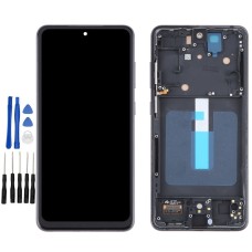 Black Samsung Galaxy S21 FE 5G, SM-G990B, SM-G990U Screen Replacement with frame (No Fingerprint Identification)