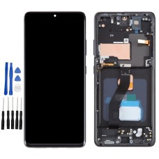 Black Samsung Galaxy S21 Ultra 5G, SM-G998B, SM-G998U, SM-G998U1 Screen Replacement with frame (No Fingerprint Identification)