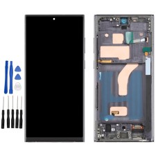Black Samsung Galaxy S22 Ultra 5G, SM-S908B, SM-S908B/DS, SM-S908U, SM-S908U1 Screen Replacement with frame (No Fingerprint Identification)