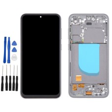 Black Samsung Galaxy S23 FE, SM-S711B, SM-S711B/DS, SM-S711U1, SM-S711U Screen Replacement with frame (No Fingerprint Identification)