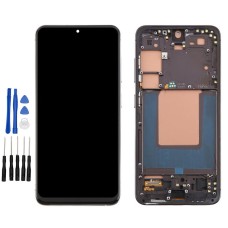 Black Samsung Galaxy S24, SM-S921B, SM-S921B/DS, SM-S921U, SM-S921U1 Screen Replacement with frame (No Fingerprint Identification)
