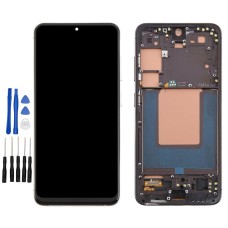 Black Samsung Galaxy S24+, SM-S926B, SM-S926B/DS, SM-S926U, SM-S926U1 Screen Replacement with frame (No Fingerprint Identification)