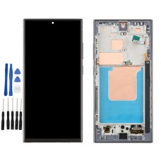 Black Samsung Galaxy S24 Ultra, SM-S928J, SM-S928Q, SM-S928B, SM-S928B/DS, SM-S928U, SM-S928U1 Screen Replacement with frame (No Fingerprint Identification)
