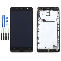Black Asus Zenfone 6 A600CG A601CG T00G LCD Digitizer Touch Screen Assembly with Frame