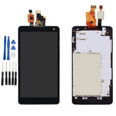 Black LG Optimus G E975 LCD LS970 F180 E971 E973 LCD Digitizer Touch Screen Assembly with Frame