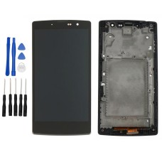 Black LG G4c H525, H525N LCD Digitizer Touch Screen Assembly with Frame