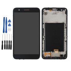 Black LG K10 ( 2017 ) M250 M250N X400 LCD Digitizer Touch Screen Assembly with Frame