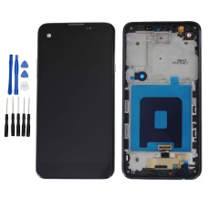 Black LG X K500 K500H K500F K500N LCD Digitizer Touch Screen Assembly with Frame