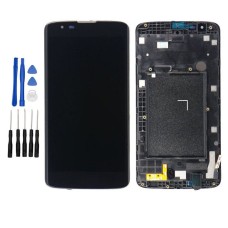 Black LG Tribute 5 LS665 LS675 MS330 LCD Digitizer Touch Screen Assembly with Frame