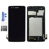 Black LG K8 (2017) Aristo X240 M200N M210 MS210 US215 LCD Digitizer Touch Screen Assembly with Frame