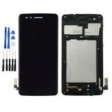 Color : Silver NA Replacement LCD Display +Touch Screen for LG LCD Screen and Digitizer Full Assembly with Frame for LG K8 2017 US215 M210 M200N FURUMO Black
