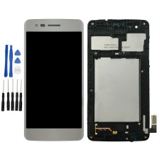 White LG K8 (2017) Aristo X240 M200N M210 MS210 US215 LCD Screen Digitizer Touch Glass Frame Assembly