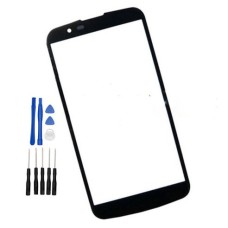 Black LG K8 K350N K350E K350DS Front glass panel replacement